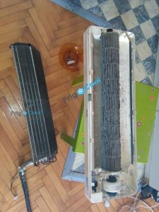 Rasklopljena klima radi generalnog servisa