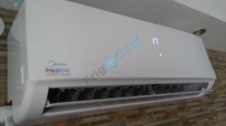 Midea unutrasnja jedinica prvi probni rad po montiranju