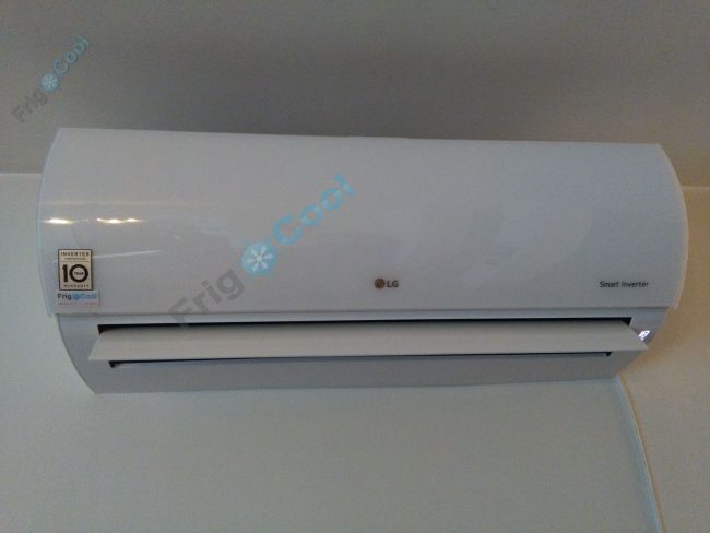 LG klima athena H12AL inverter unutrasnja jedinica prvi probni rad po montazi